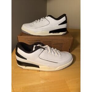 Size 9.5 - Air Jordan 2/3 White Black Metallic Silver No Box Lid